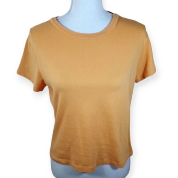 FOREVER 21 ORANGE TEE-SHIRT SZ.M EUC. - Picture 1 of 4